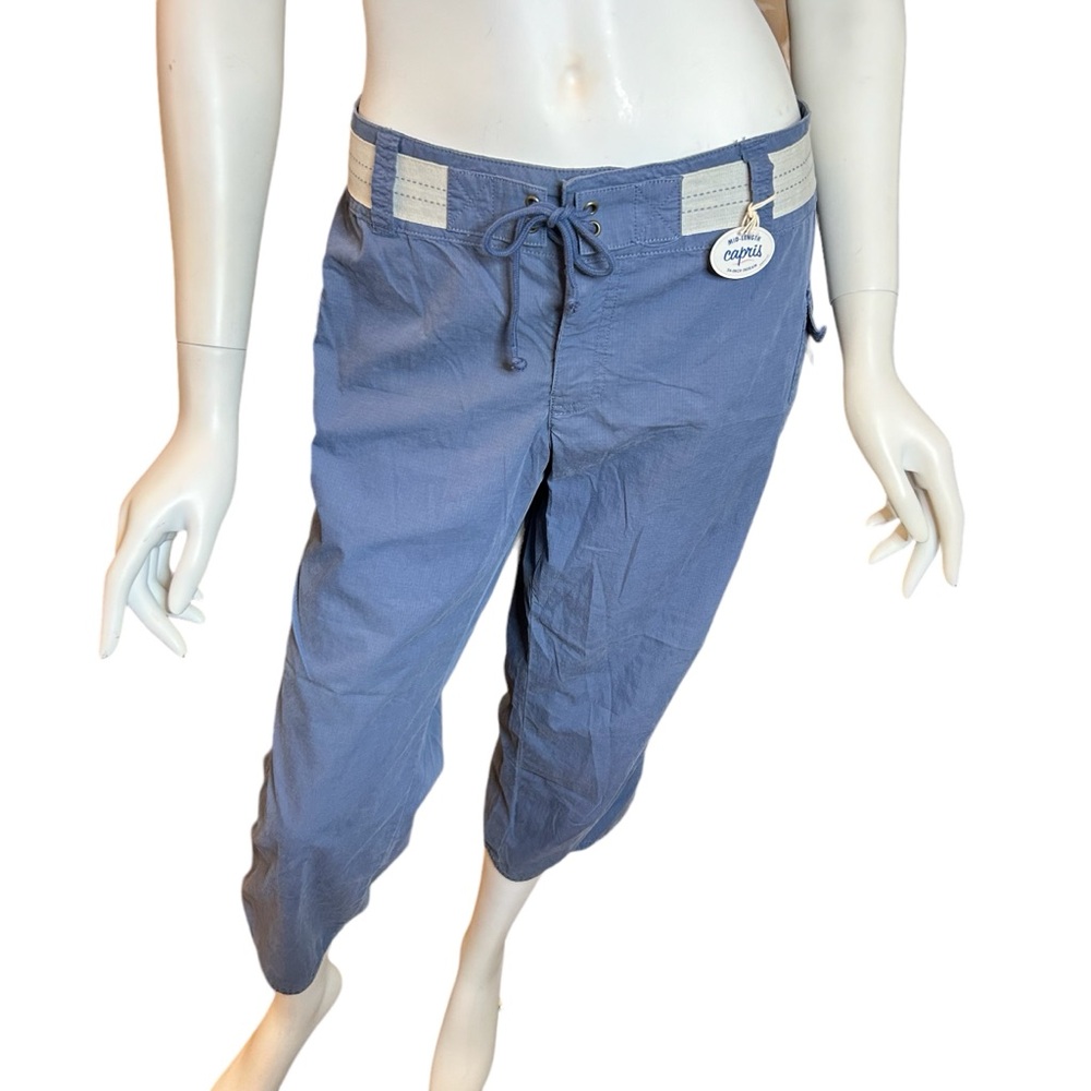 NEW Y2K Vintage Old Navy Ultra Low Waist Capri Cargo Pants Size 12 Deadstock